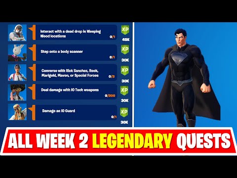 All Week 2 Legendary Quest Challenges Guide in Fortnite - Week 2 Quest in Chapter 2 Season 7