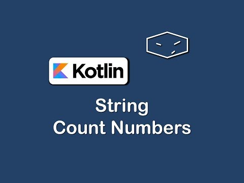 string count numbers in kotlin