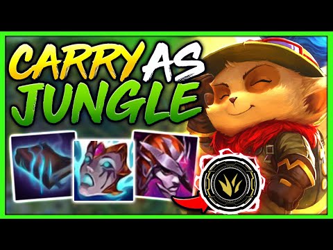 #1 TEEMO WORLD HOW TO CARRY AS JUNGLE IN SEASON 11 (INFORMATIVE GAMEPLAY) - League of Legends