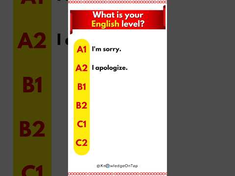 What is your English level? #english #ielts #cefr