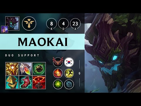 Maokai Support vs Elise - KR Grandmaster Patch 25.21