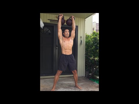 Double 32 kg. Kettlebell Clean &amp; Press