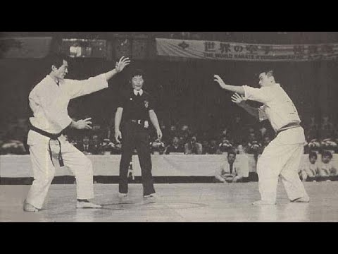 “日大の花”山崎照朝vs”三日月蹴り”盧山初雄 天地と前羽の構え 大山茂に極真の精華と謂わしめた名勝負！