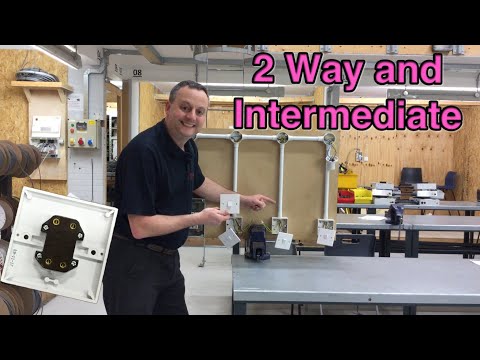 Conduit Loop-in Method for Wiring 2 Way and Intermediate Switching of a Lighting Circuit in Singles