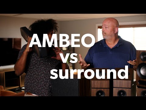 Sennheiser AMBEO Soundbar Plus vs. traditional surround sound | Crutchfield