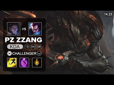 PzZZang Yasuo vs Sylas Mid - KR Challenger - Patch 14.23 Season 14