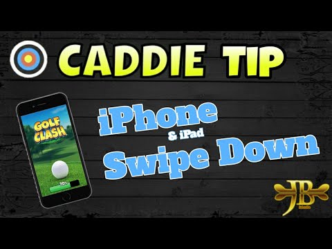 Golf Clash - iPhone Swipe Down w/Clash Caddie - YouTube