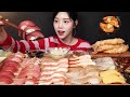 SUB Sushi Assortment Mukbang Tuna Salmon Eel Deep Fried Shrimp ASMR