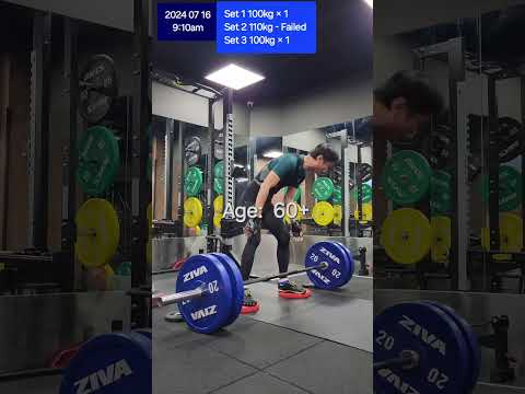 Deficit Sumo Deadlift 100kg,  Set 3/3 Daily SHORT Strength Training Program 2024 07 16