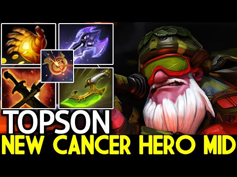 TOPSON [Sniper] New Cancer Hero Mid with Crazy Items Build Dota 2