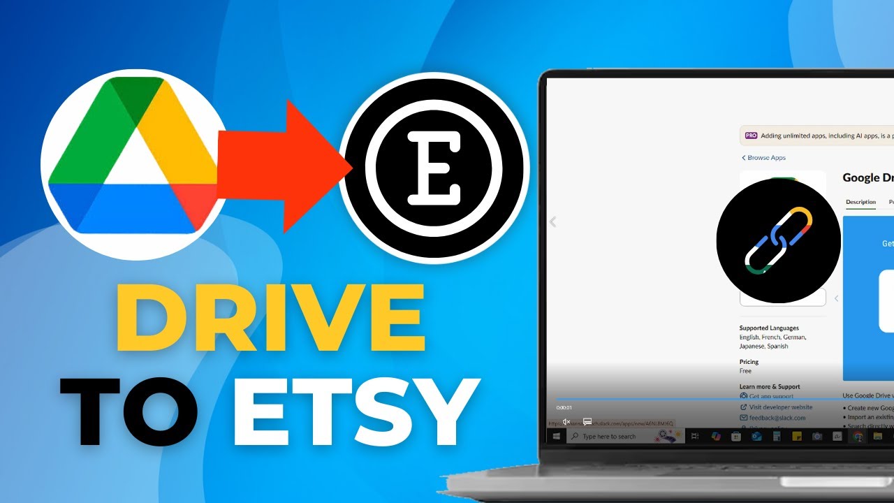 HOW TO SHARE A GOOGLE DRIVE FOLDER & LINK TO A PDF  SELL ON ETSY