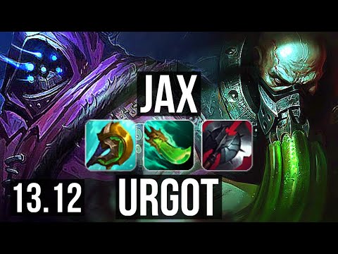 JAX vs URGOT (TOP) | 7 solo kills, 1.2M mastery | EUW Master | 13.12
