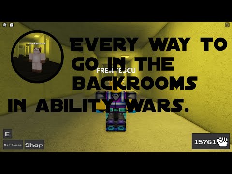 Every way to enter the backrooms in ability wars
