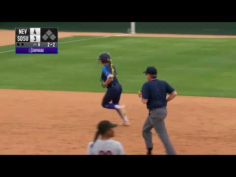 SDSU SOFTBALL: NEVADA 6, AZTECS 3 - 4/15/18
