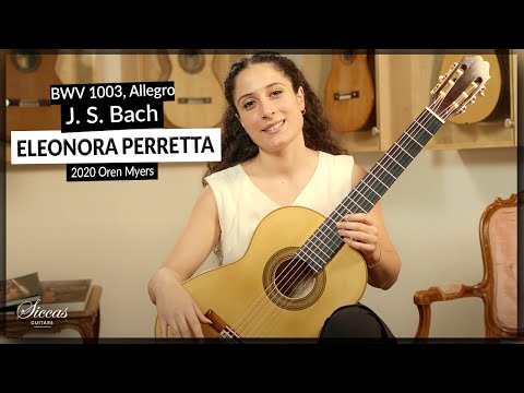 Eleonora Perretta plays Allegro from Sonata No. 2, BWV 1003 by J. S. Bach on a 2020 Oren Myers