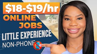 🚫 *NON-PHONE!!* $18-$19/hr LITTLE EXPERIENCE Work-From-Home Job! Hurry & Apply ASAP!! 🏃🏾‍♀️