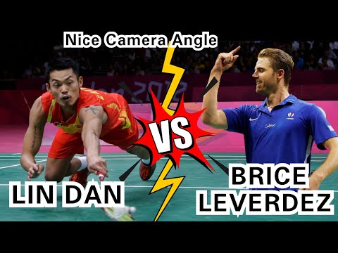 ""LIN DAN(CRAZY SKILLS) vs BRICE LEVERDEZ"" (NICE CAMERA ANGLE BADMINTON) - FRENCH OPEN