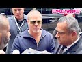 Brad Pitt Loses His Patience When Insanely Mobbed By Fans While Arriving At His Hotel In New York