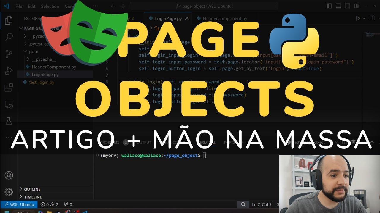 PAGE OBJECTS explicação e PRATICA com Python e Playwright