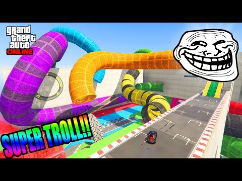 CARRERA TROLL 99999% IMPOSIBLE!!! GTA 5 ONLINE - GTA V ONLINE