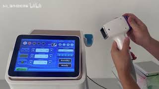 Laser hair removal machine operation