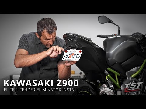 How to install an Elite-1 Fender Eliminator on a 2017+ Kawasaki Z900 by TST Industries