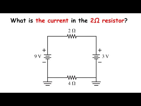 54. Qual è la corrente nel resistore da 2Ω nella FIGURA P28.54?