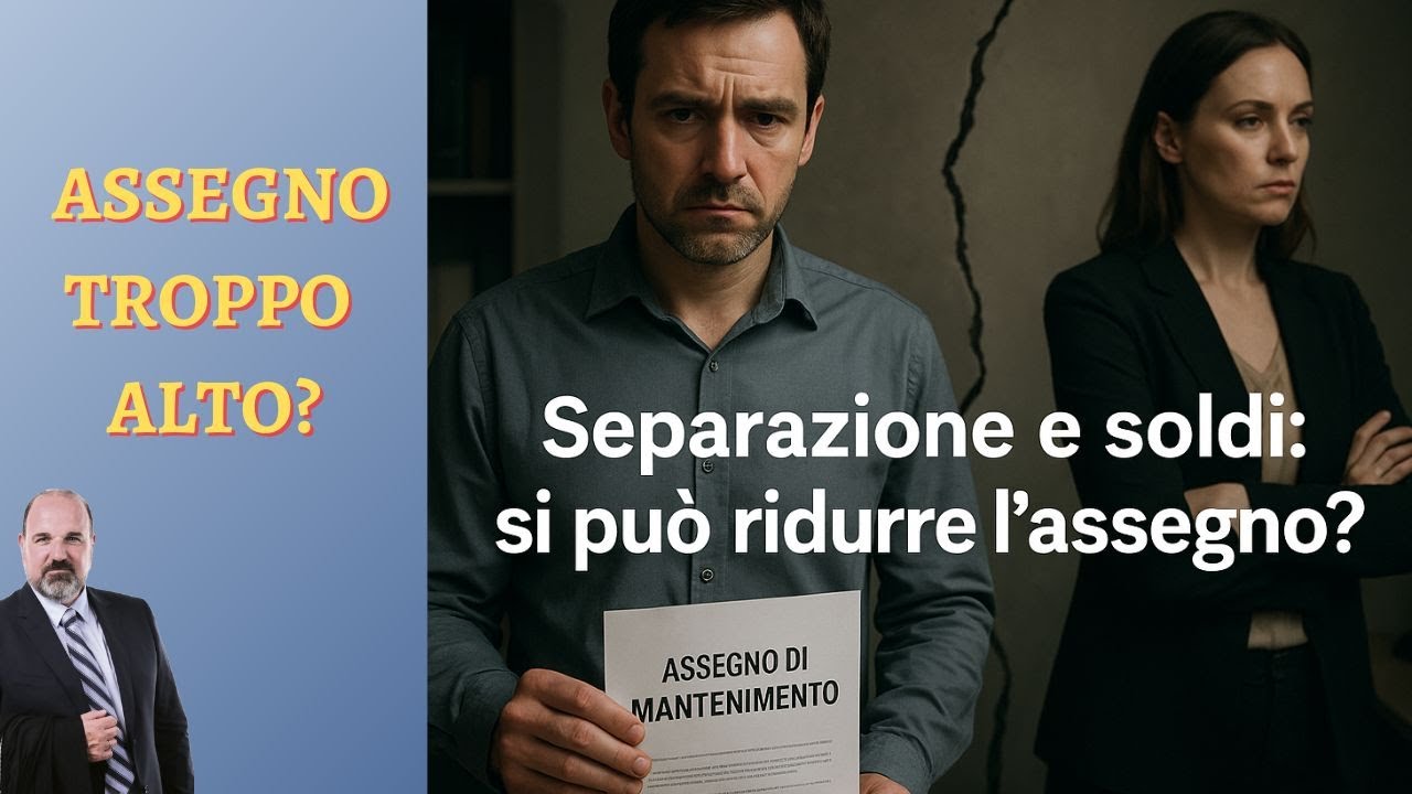 RIDURRE l'Assegno di Mantenimento: SI PUO'?