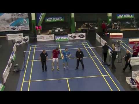 IMP 2013 Mistrzostwa Polski Badminton Finał SM Przemysław Wacha vs Michał Rogalski 1 set HD