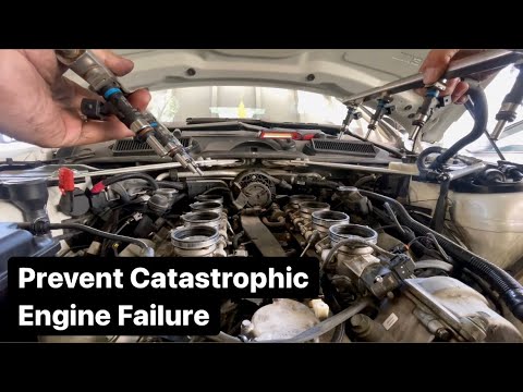 Replacing Injectors and Fuel Tank Breather Valve BMW M3 E90 E92 E93 Step By Step DIY