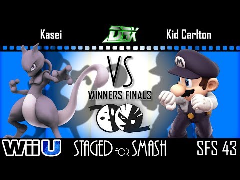 Staged for Smash 43 - WF - Kasei (Mewtwo, Cloud) vs. KidCarlton (Mario) - Smash 4 - Wii U