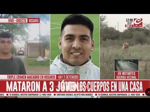 Triple crimen en Capitán Bermúdez - Reporte de Marcos Carballo para CrónicaTV - 13/01/2024