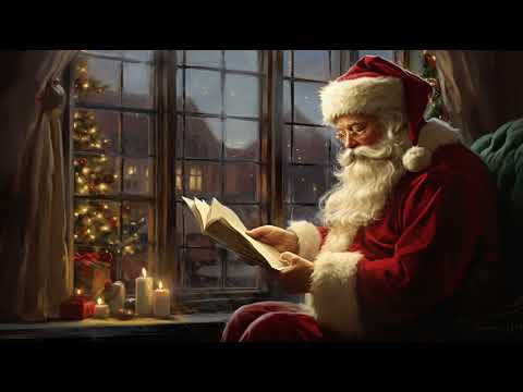 Frame TV Art Screensaver | Christmas Santa Vintage Painting