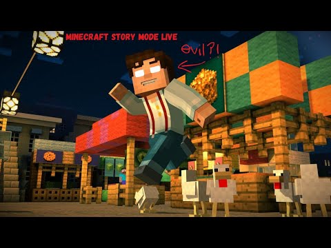 🔴MINECRAFT STORY MODE LIVE🔴|| INTERACTING WITH CHAT
