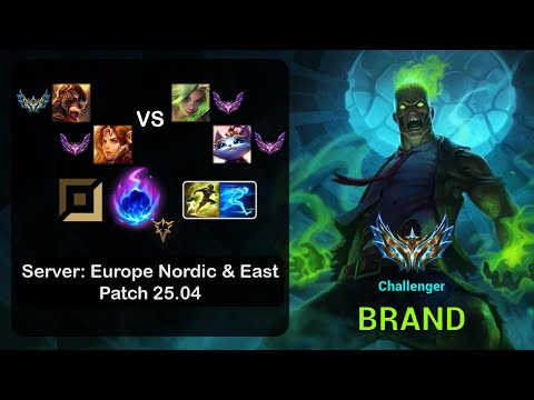 Brand APC + Leona vs Zeri + Yuumi - EUNE Challenger - Patch 25.04