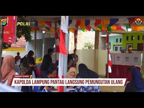 KAPOLDA LAMPUNG PANTAU LANGSUNG PEMUNGUTAN SUARA