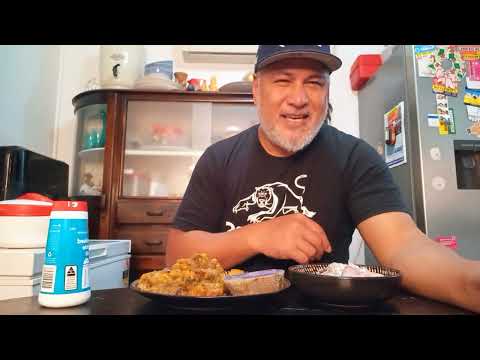 Fried Lamb with Pumpkin. Falai Mamoe Maukegi