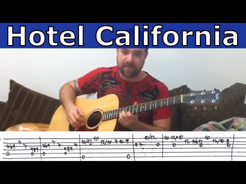 Fingerstyle Tutorial: Hotel California (Instrumental) - Guitar Lesson w/ TAB