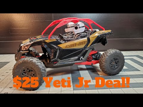 $25 1/18 Axial Yeti Jr Can Am find! (fixing and upgrading it)