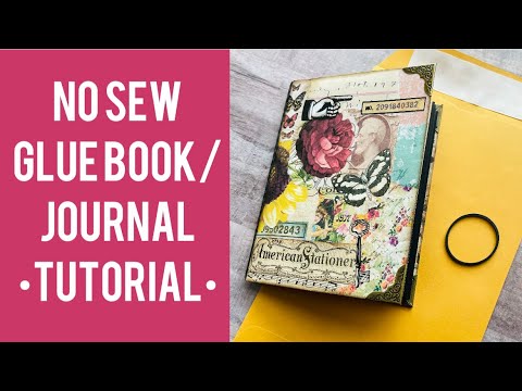 NO Sew Glue Book • TUTORIAL • Step by step instructions❤️