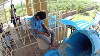 Strange Dark Water Slide at Dolphin Water World