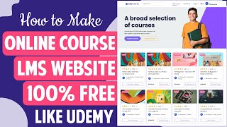 How to Create Online Course, LMS, Educational Website like Udemy with WordPress 2023 - Tutor LMS