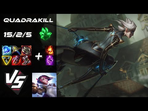 TOP Camille vs Fiora [QUADRAKILL] - EU Grandmaster Patch 14.12
