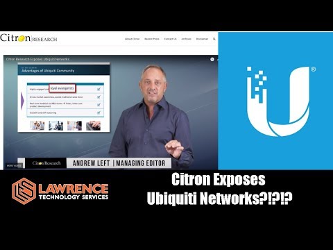 Citron Research Exposes Ubiquiti Networks???