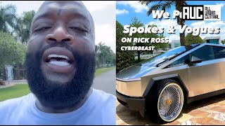 Rick Ross Reacts To Tesla Defective Pedals Slabs Out His Cybertruck After Meek Mill Crashed His
