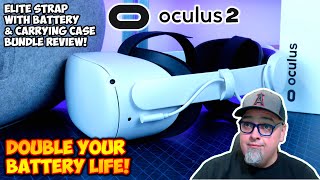 Double Your Play Time On The Oculus Quest 2 VR! Elite Strap With Battery & Carrying Case Review!