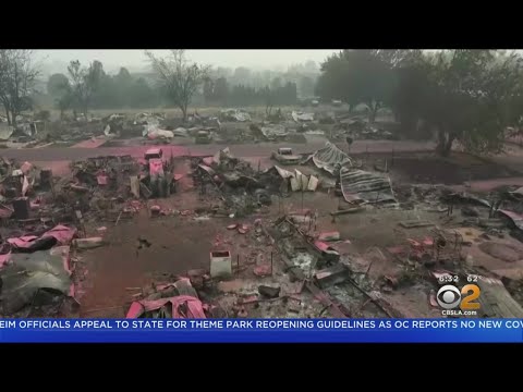 Drone Video Shows Fire Destruction In Southern Oregon