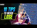 10 EASY TIPS TO NEVER LOSE IN ANY RANK MATCH