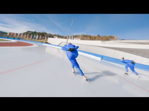 Speed Skating behind World Champion - Davide Ghiotto