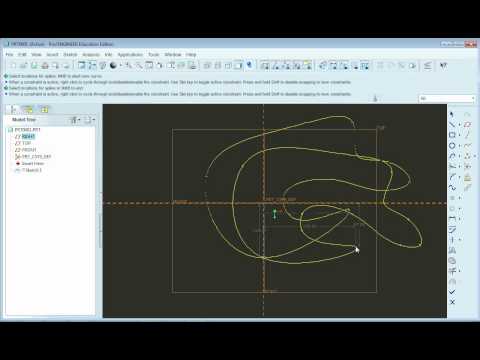 Pro/Engineer Sketcher Simplified: Spline Curve Tool